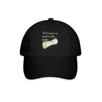 Tuition Fee College Student - Baseball Cap - black/black - Front