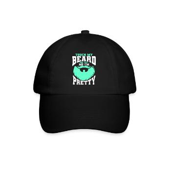 Citation de barbe, Touche ma barbe et dis-moi que je suis jolie - Casquette classique - noir/noir - Devant