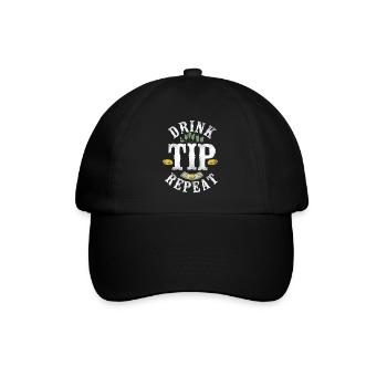 Bartender Mixologist Drink Tip - Baseball Cap - black/black - Front