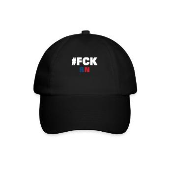 Fck rn - Baseball Cap - black/black - Front