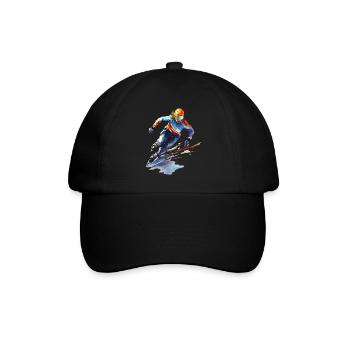 Speed skating: A fast-paced ride on the - Baseball Cap - black/black - Front