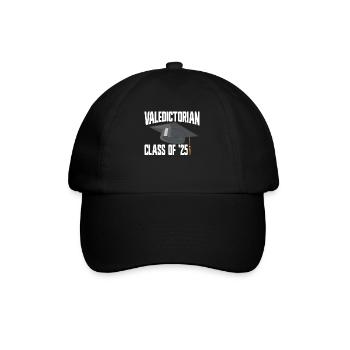 Jahrgangsbester der 25. Klasse, Abschluss 2025 - Baseballkappe - Schwarz/Schwarz - Vorne