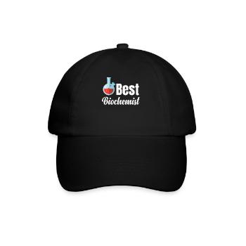 Beste Biochemie Lustiger Wissenschaftler - Baseballkappe - Schwarz/Schwarz - Vorne