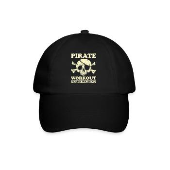Pirate Skull Buccaneer Pirate Ship - Baseball Cap - black/black - Front