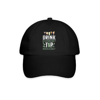 Bartender Mixologist Drink - Baseballkappe - Schwarz/Schwarz - Vorne