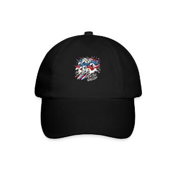 Patriotisme magique Licorne américaine États-Unis - Casquette classique - noir/noir - Devant