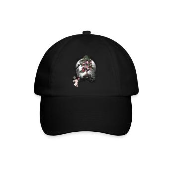 Lapin Forêt Habitants de la forêt Papillons - Casquette classique - noir/noir - Devant