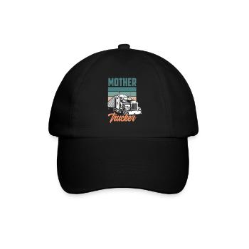 Rétro chauffeur de camion jeu de mots cadeau - Casquette classique - noir/noir - Devant