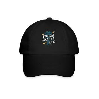Découvrez le monde fascinant de la chasse aux tornades - Casquette classique - noir/noir - Devant
