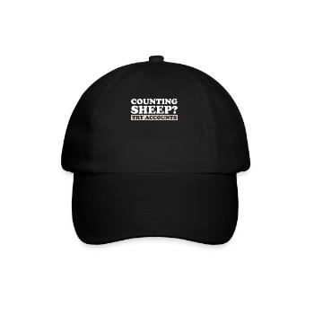 Buchhaltung Finanzbuchhalter Buchhalter Beruf - Baseballkappe - Schwarz/Schwarz - Vorne