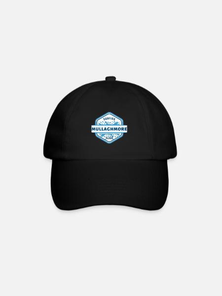 Irish Surfing Designs Mullaghmore Sligo - Baseball Cap - black/black