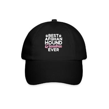 Afghan Hound Gifts - Baseball Cap - black/black - Front