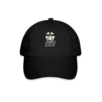 Jiu Jitsu Jésus vous soutient - Casquette classique - noir/noir - Devant