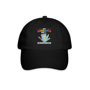 Kindergartenkind Kindergarten Kindergartenanfang G - Baseballkappe - Schwarz/Schwarz - Vorne