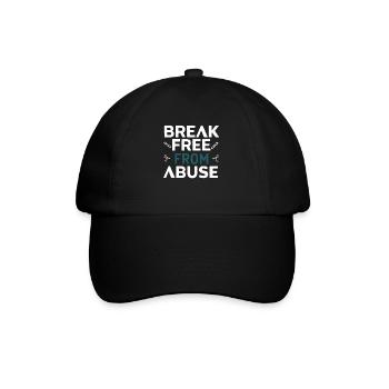 Raising awareness of domestic violence - Baseball Cap - black/black - Front