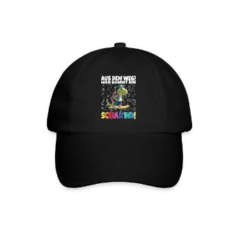 Schulkind 2024 Einschulung Schulanfang - Baseballkappe - Schwarz/Schwarz - Vorne