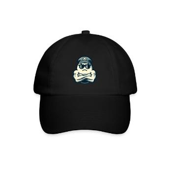 hCool Ghost Muscular Bodybuilder Halloween Party - Baseballkappe - Schwarz/Schwarz - Vorne