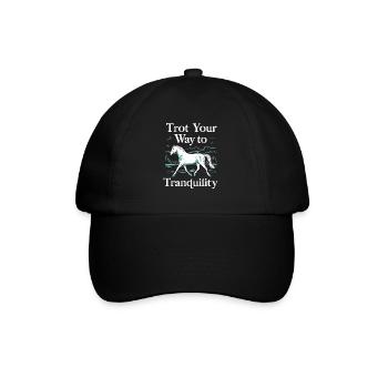 Guérison par l’équithérapie et - Casquette classique - noir/noir - Devant