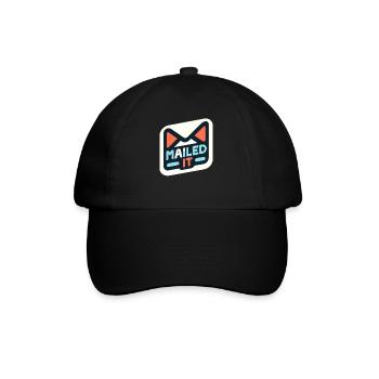 Verschickt - Baseballkappe - Schwarz/Schwarz - Vorne