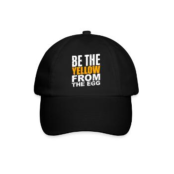 Soyez le jaune de l’œuf - Casquette classique - noir/noir - Devant