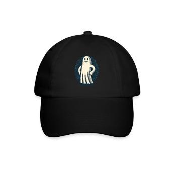 Funny Vintage Ghost Retro Art Style - Baseball Cap - black/black - Front