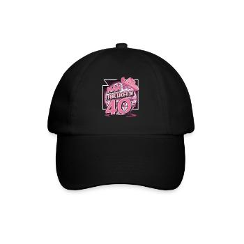Man I Feel Like I'm 40 Geburtstag Western - Baseballkappe - Schwarz/Schwarz - Vorne