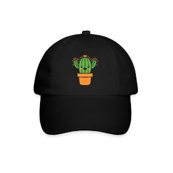 Kaktus - Baseballkappe - Schwarz/Schwarz - Vorne