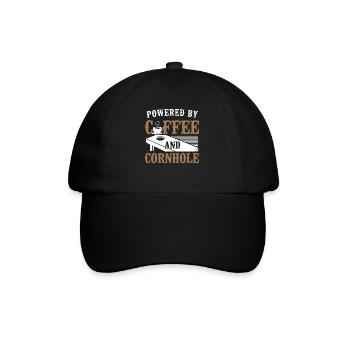 Cornhole Team Bean Bag Player - Baseballkappe - Schwarz/Schwarz - Vorne