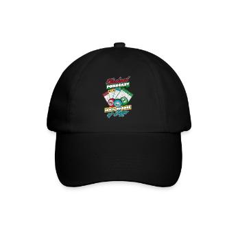 Weekend Forecast 100% Chance Of Bingo Daubers - Baseball Cap - black/black - Front