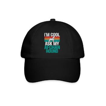 Afghan Hound Gifts - Baseball Cap - black/black - Front