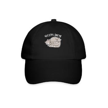 Cats Tired Sleeping Cat Nap Sleep - Baseball Cap - black/black - Front