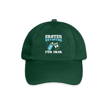 ERSTER VATERTAG FÜR PAPA Zukünftiger Vater - Baseballkappe - Flaschengrün - Vorne