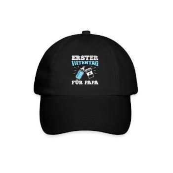 PREMIÈRE FÊTE DES PÈRES POUR PAPA Future papa - Casquette classique - noir/noir - Devant