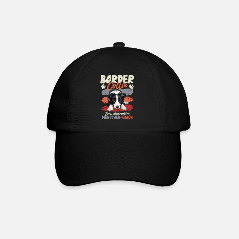 BORDER COLLIE THE ULTIMATE HUMAN COACH Funny - Baseball Cap - black/black