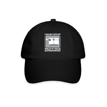 Filament d’imprimante 3D Impression 3D Impression 3D Imprimante 3D - Casquette classique - noir/noir - Devant