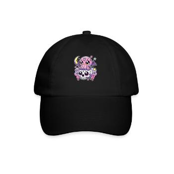 Kawaii Gothic Cthulhu Pastel Colors Gothic Goth - Baseball Cap - black/black - Front
