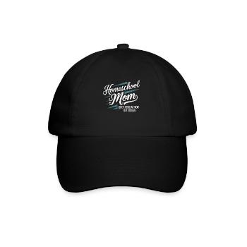 Homeschool Mom Dad Family Life Community Journey - Baseball Cap - black/black - Front