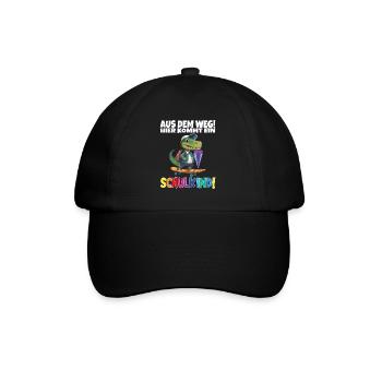 Schulkind 2024 Einschulung Schulanfang - Baseballkappe - Schwarz/Schwarz - Vorne
