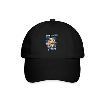 Ne vous inquiétez pas, soyez capy, tasse à café capybara cool - Casquette classique - noir/noir - Devant