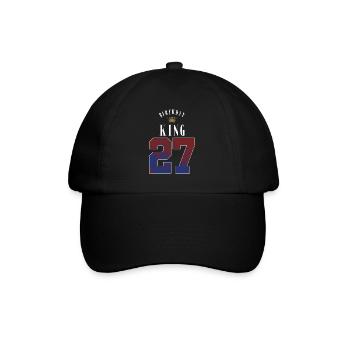 Anniversaire Roi 27 ans 27e anniversaire Cadeau - Casquette classique - noir/noir - Devant