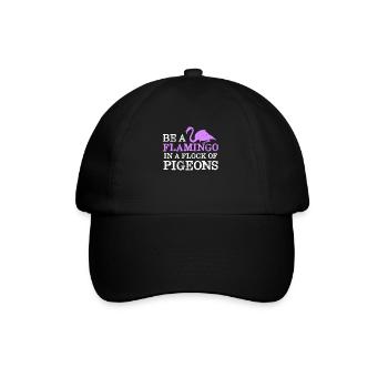 Être Un Flamant Dans Une Volée De Pigeons Drôle D’oiseau - Casquette classique - noir/noir - Devant