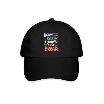 Homeschool Mom Dad Family Life Community Journey - Baseball Cap - black/black - Front
