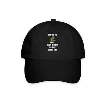 Es Gibt Nicht Zu Viele Bonsai-bäume. Mandala - Baseballkappe - Schwarz/Schwarz - Vorne