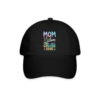 Mom Cruise 2025 - Baseball Cap - black/black - Front