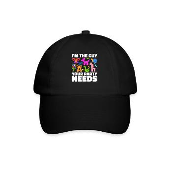 Ballon Twister Ballon Artiste Ballon Animaux - Casquette classique - noir/noir - Devant