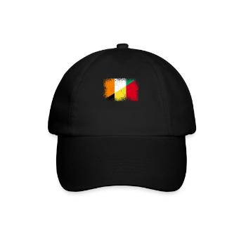 Elfenbeinküste Belgien Fahne - Baseballkappe - Schwarz/Schwarz - Vorne