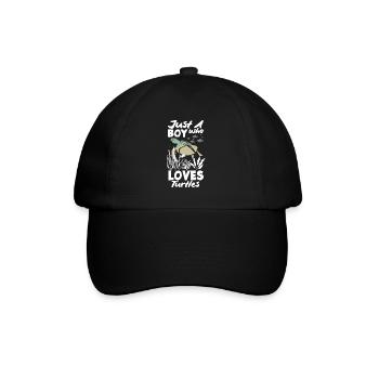 Tortue Tortue Mer Cadeau - Casquette classique - noir/noir - Devant