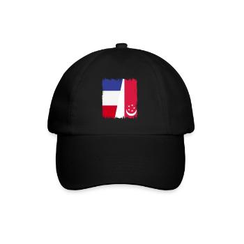 Singapour, France - Casquette classique - noir/noir - Devant