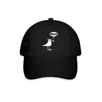 Moin Seagull Rubber Boots Boots Speech Bubble - Baseball Cap - black/black - Front