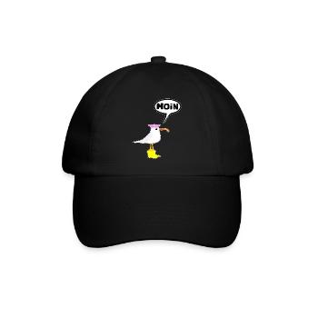 Moin Seagull Boots Speech Bubble Women Rubber Boots - Baseball Cap - black/black - Front